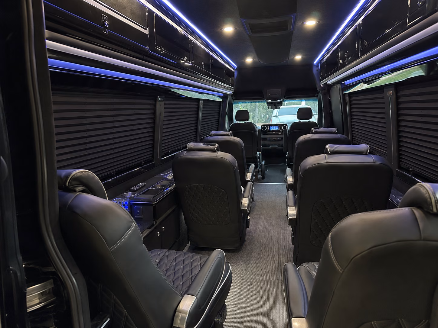 columbia long distance transportation onboard seating