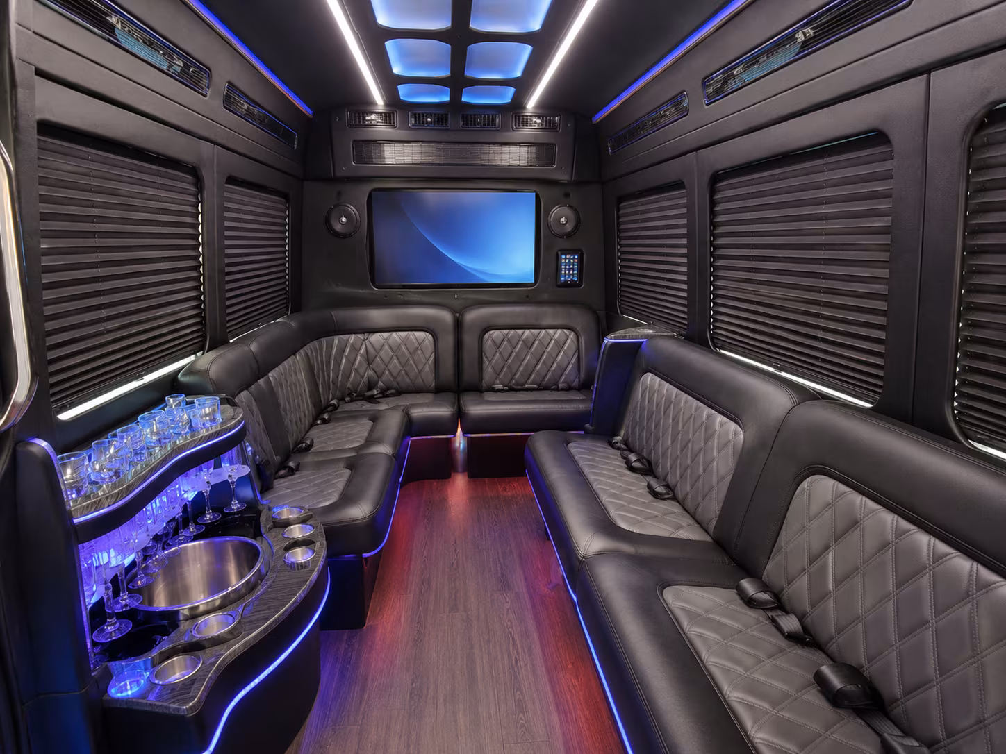 columbia party bus interior